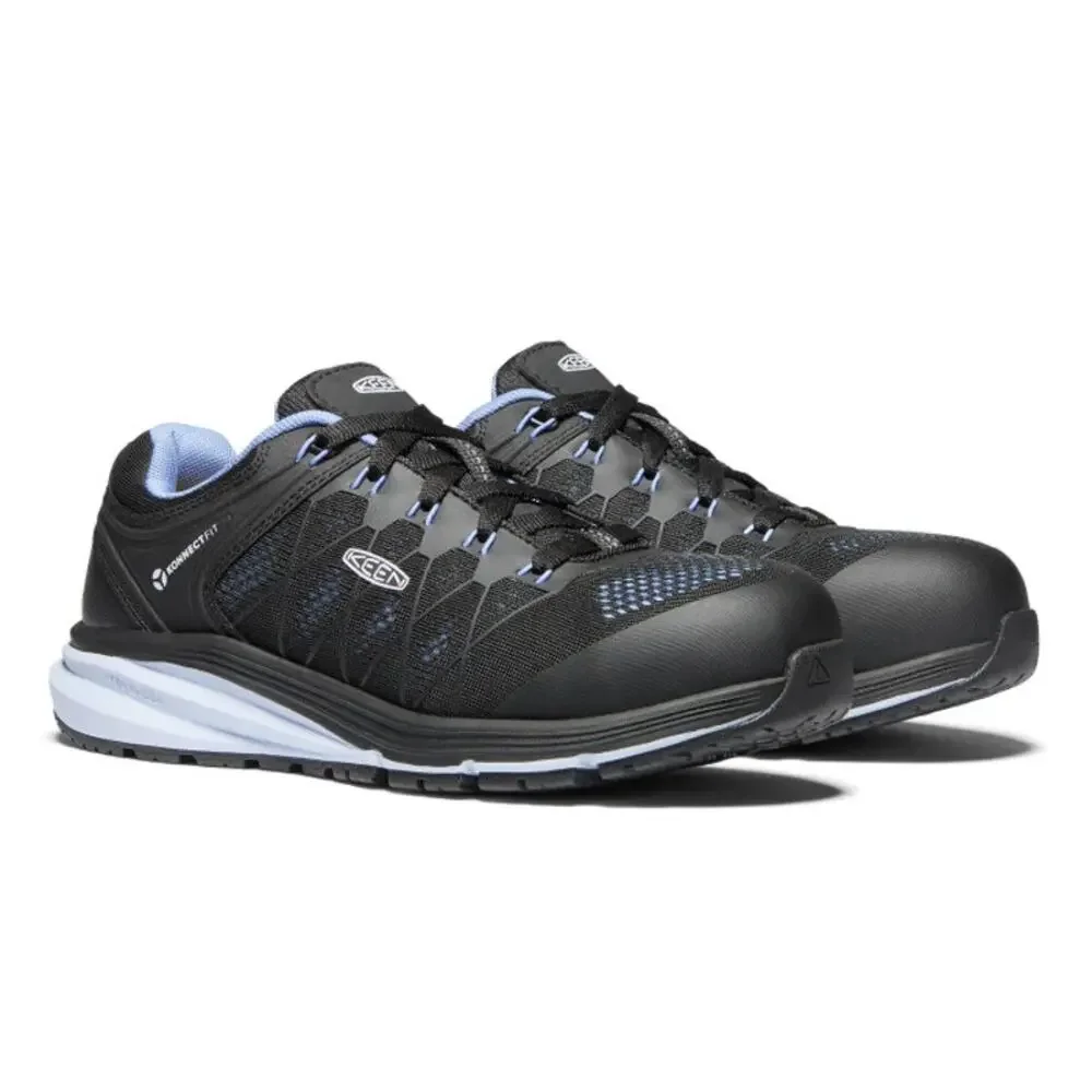 KEEN Utility Womens Vista Energy Composite Toe Work Shoe US 9 Black Blue EUC